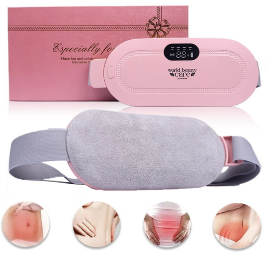 Portable Cordless Heating Pad – Menstrual Pain Relief Belt with Heat & Massage Modes