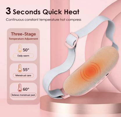 Portable Cordless Heating Pad – Menstrual Pain Relief Belt with Heat & Massage Modes