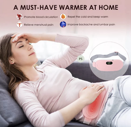 Portable Cordless Heating Pad – Menstrual Pain Relief Belt with Heat & Massage Modes