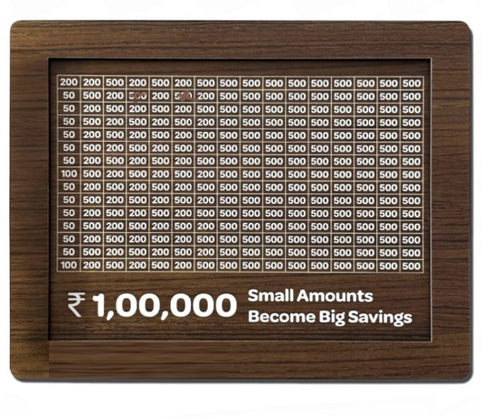 ₹1,00,000 Savings Tracker Box – Smart Money Challenge Bank