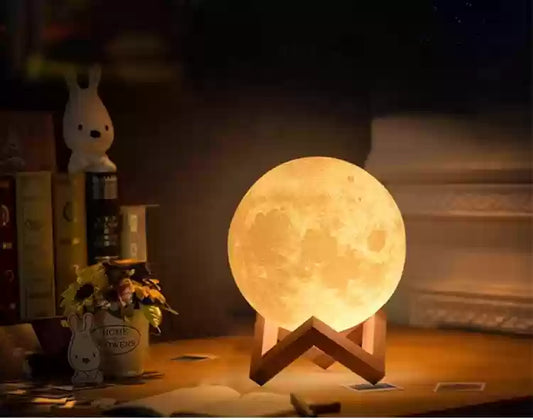 Celestial Glow 3D Moon Lamp – Light Up Your Universe